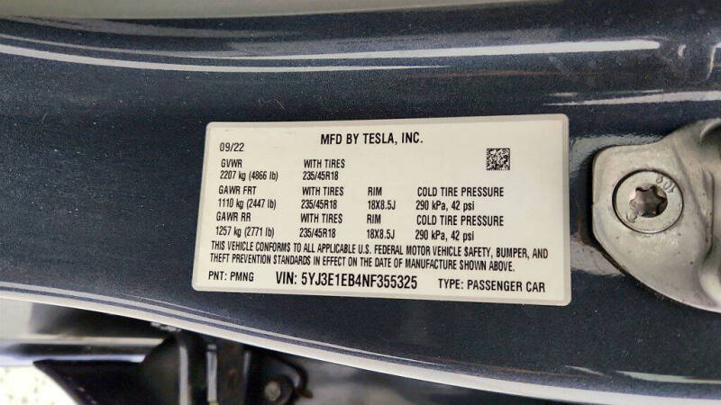 2022 Tesla Model 3 Long Range