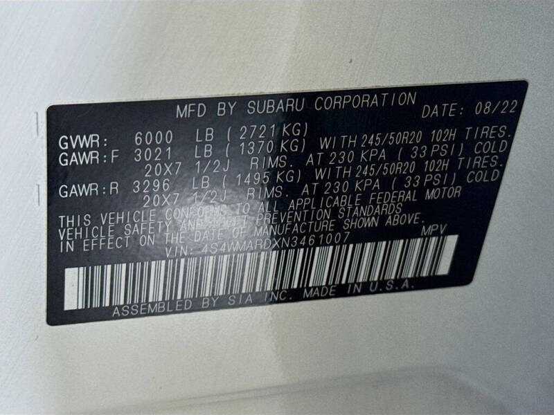 2022 Subaru Ascent Touring