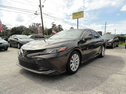 2018 Toyota Camry for sale at GREAT VALUE MOTORS in Jacksonville FL