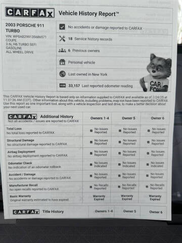 2003 Porsche 911 Turbo