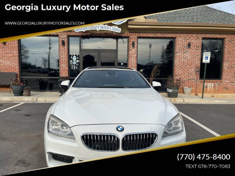 2013 BMW 6 Series for sale at Georgia Luxury Motor Sales in Cumming GA