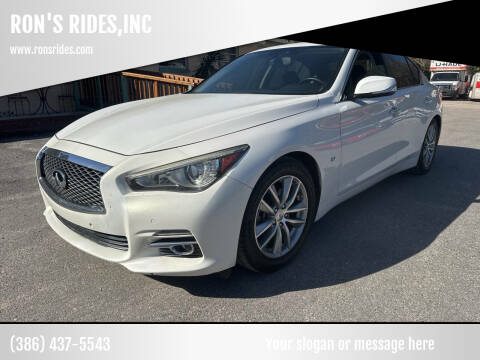 2014 Infiniti Q50 for sale at RON'S RIDES,INC in Bunnell FL
