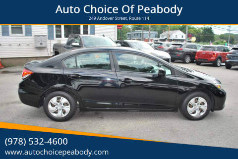 2013 Honda Civic for sale at Auto Choice Of Peabody in Peabody MA