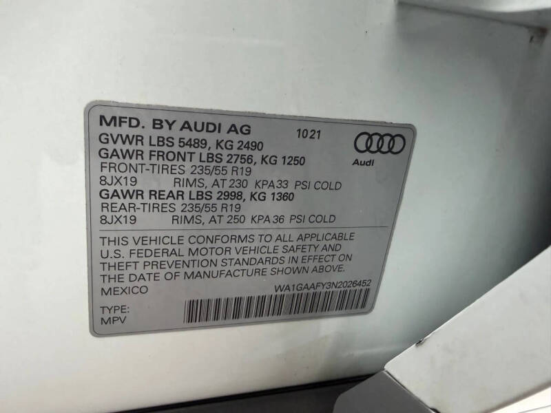 2022 Audi Q5 quattro S line Premium 45 TFSI