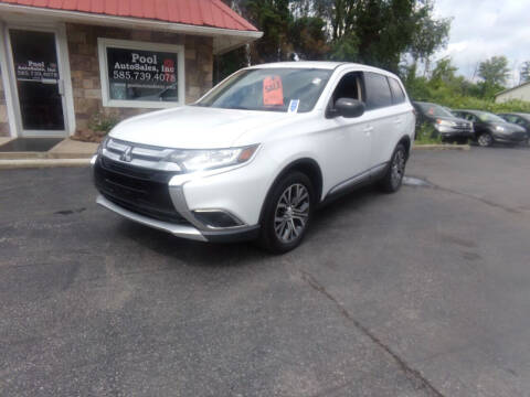 2016 Mitsubishi Outlander for sale at Pool Auto Sales Inc in Spencerport NY