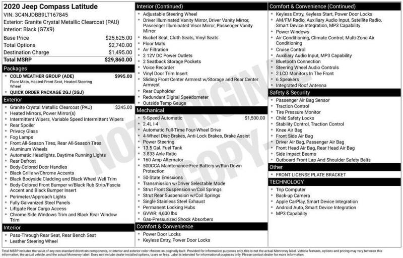 2020 Jeep Compass Latitude