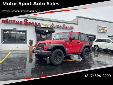 2010 Jeep Wrangler for sale at Motor Sport Auto Sales in Waukegan IL