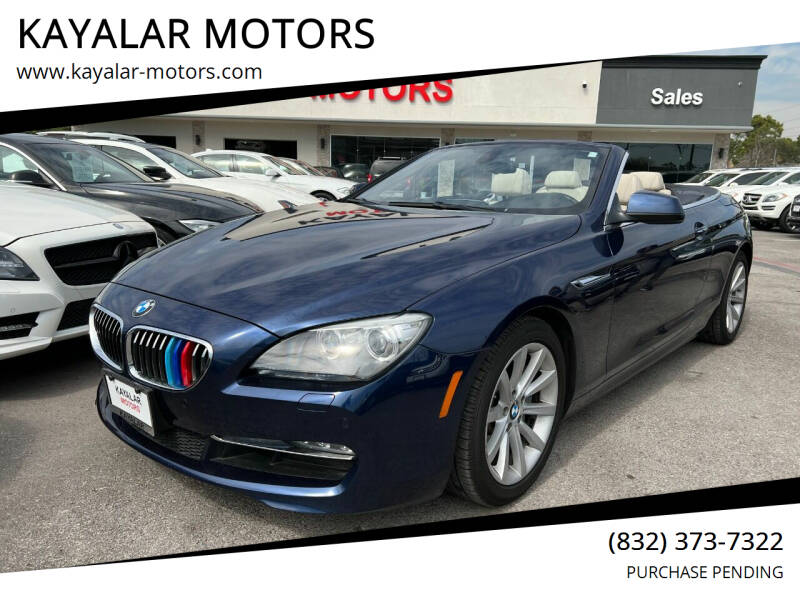 2012 BMW 6 Series for sale at KAYALAR MOTORS in Houston TX
