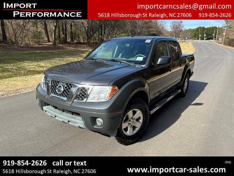 2012 Nissan Frontier for sale at Import Performance Sales in Raleigh NC