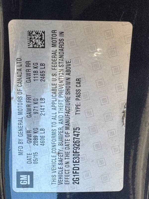 2015 Chevrolet Camaro LT