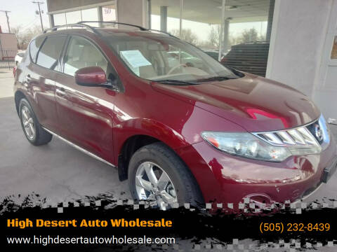 2010 Nissan Murano for sale at High Desert Auto Wholesale in Albuquerque NM