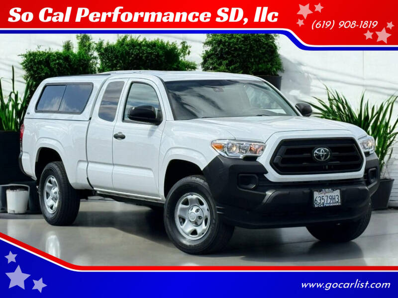 2021 Toyota Tacoma for sale at So Cal Performance SD, llc in San Diego CA