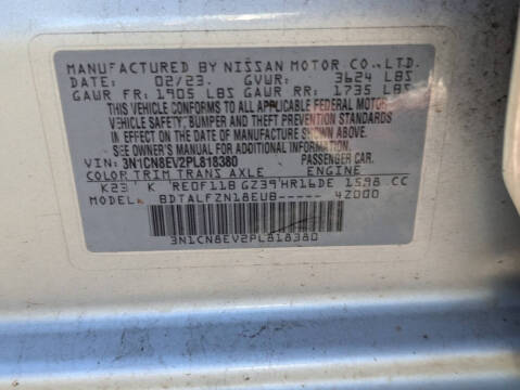 2023 Nissan Versa SV