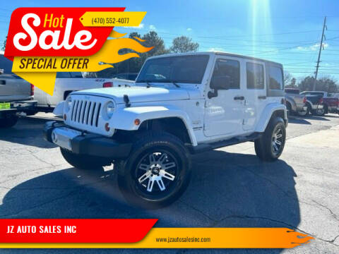 2013 Jeep Wrangler Unlimited for sale at JZ AUTO SALES INC in Marietta GA