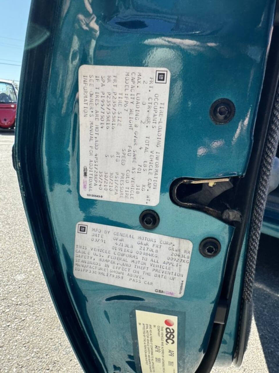 1991 Chevrolet Camaro 34