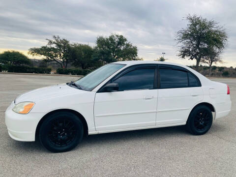 2002 Honda Civic for sale at BRACKEN MOTORS in San Antonio TX