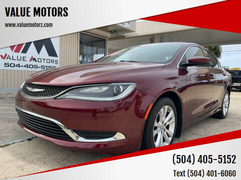 2016 Chrysler 200 for sale at VALUE MOTORS in Kenner LA