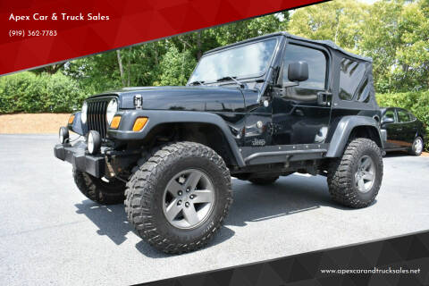 2004 Jeep Wrangler for sale at Apex Car & Truck Sales in Apex NC