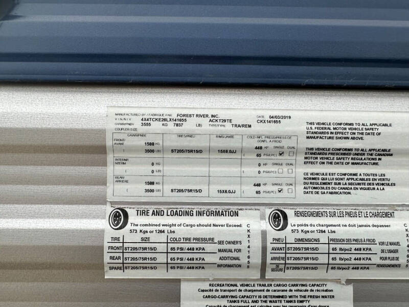 2020 Forest River Grey Wolf 29TE