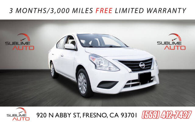 2016 Nissan Versa for sale at SUBLIME AUTO in Fresno, CA