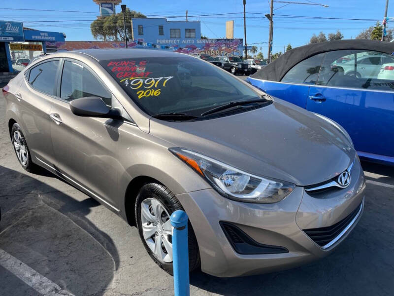 2016 Hyundai Elantra for sale at ANYTIME 2BUY AUTO LLC in Oceanside CA