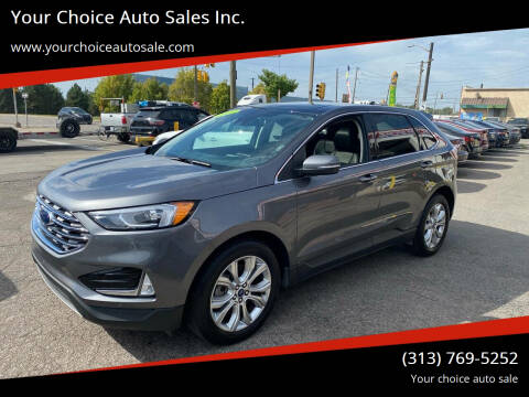 2021 Ford Edge for sale at Your Choice Auto Sales Inc. in Dearborn MI