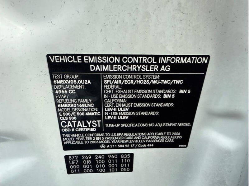 2006 Mercedes-Benz E-Class E 500