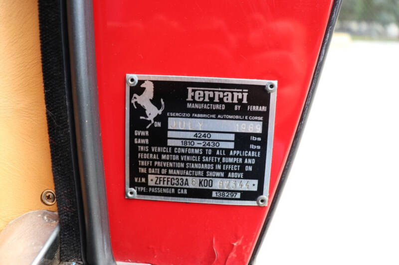 1989 Ferrari Mondial Cabriolet