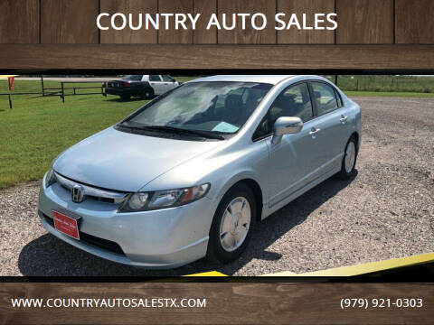 2008 Honda Civic for sale at COUNTRY AUTO SALES in Hempstead TX