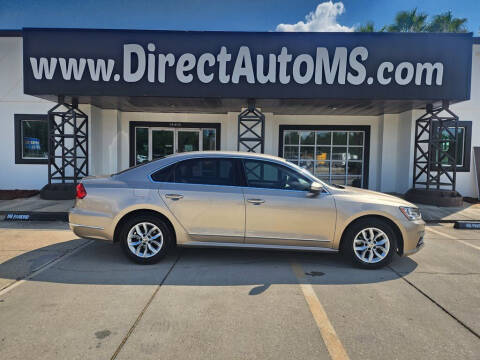 2016 Volkswagen Passat for sale at Direct Auto in Biloxi MS