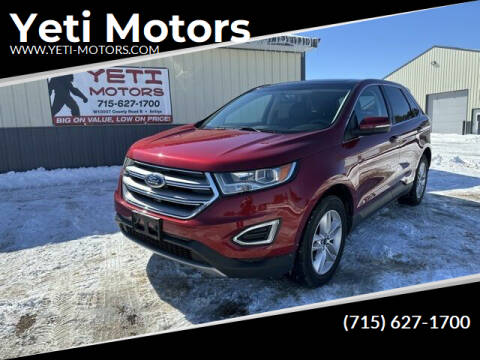 2016 Ford Edge for sale at Yeti Motors in Deerbrook WI