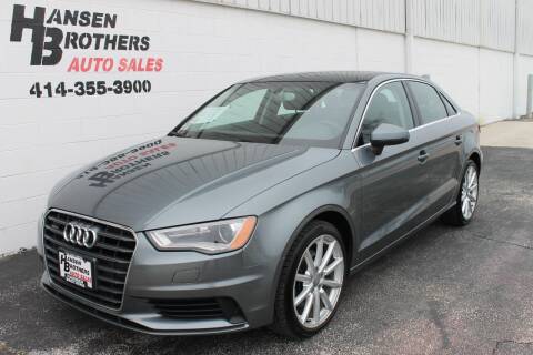 2015 Audi A3 for sale at HANSEN BROTHERS AUTO SALES in Milwaukee WI