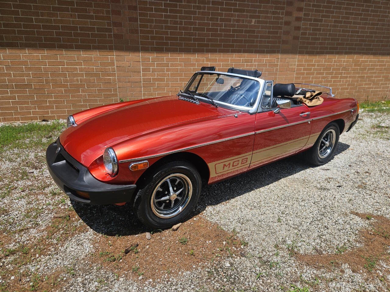 Orange 1978 MG MGB Convertible 2