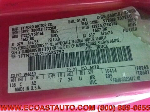 2001 Ford E-Series E-250