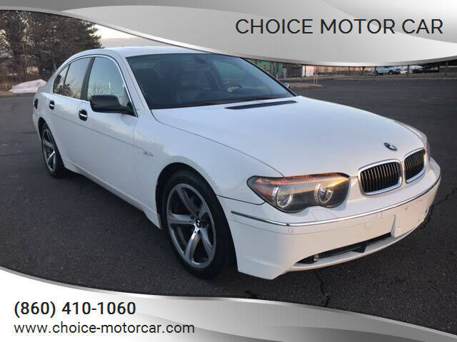2004 BMW 7 Series for sale at Choice Motor Car in Plainville CT