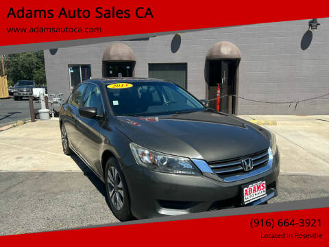 2013 Honda Accord for sale at Adams Auto Sales CA - Adams Auto Sales Roseville in Roseville CA