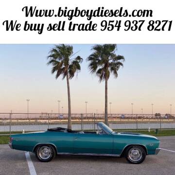 1967 Chevrolet Chevelle for sale at BIG BOY DIESELS in Fort Lauderdale FL