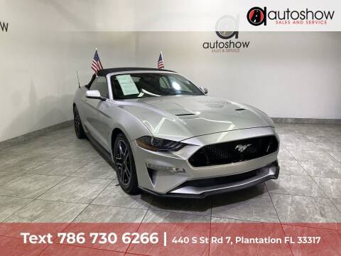 2018 Ford Mustang for sale at AUTOSHOW SALES & SERVICE in Plantation FL