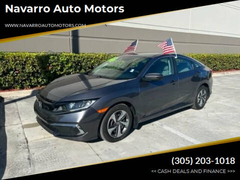 2020 Honda Civic for sale at Navarro Auto Motors in Hialeah FL