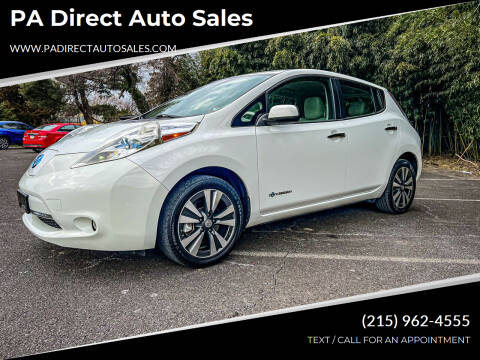 2015 Nissan LEAF for sale at PA Direct Auto Sales in Levittown PA