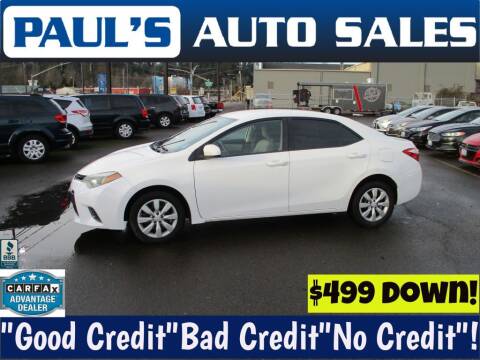 2015 Toyota Corolla for sale at Paul's Auto Sales in Eugene OR