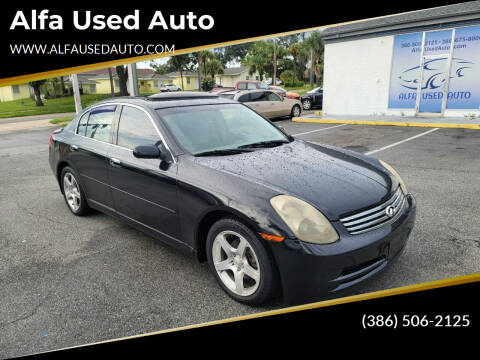 2004 Infiniti G35 for sale at Alfa Used Auto in Holly Hill FL