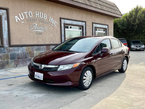 2012 Honda Civic for sale at Auto Hub, Inc. in Anaheim CA