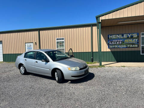 2003 Saturn Ion for sale at Steves Auto Sales in Steele MO