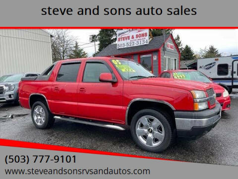 2005 Chevrolet Avalanche for sale at steve and sons auto sales in Happy Valley OR