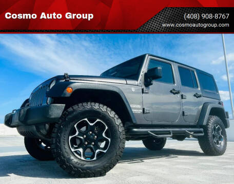2016 Jeep Wrangler Unlimited for sale at Cosmo Auto Group in San Jose CA