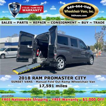 2018 RAM ProMaster City Wagon for sale at Wheelchair Vans Inc - New and Used in Laguna Hills CA