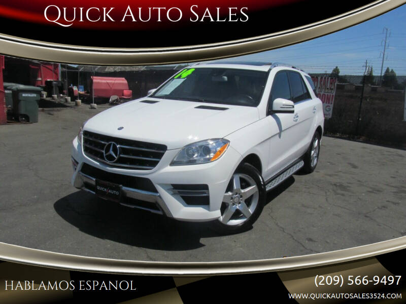2014 Mercedes-Benz M-Class for sale at Quick Auto Sales in Ceres CA