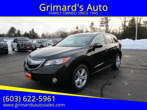 2015 Acura RDX for sale at Grimard's Auto in Hooksett NH