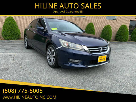 2013 Honda Accord for sale at HILINE AUTO SALES in Hyannis MA